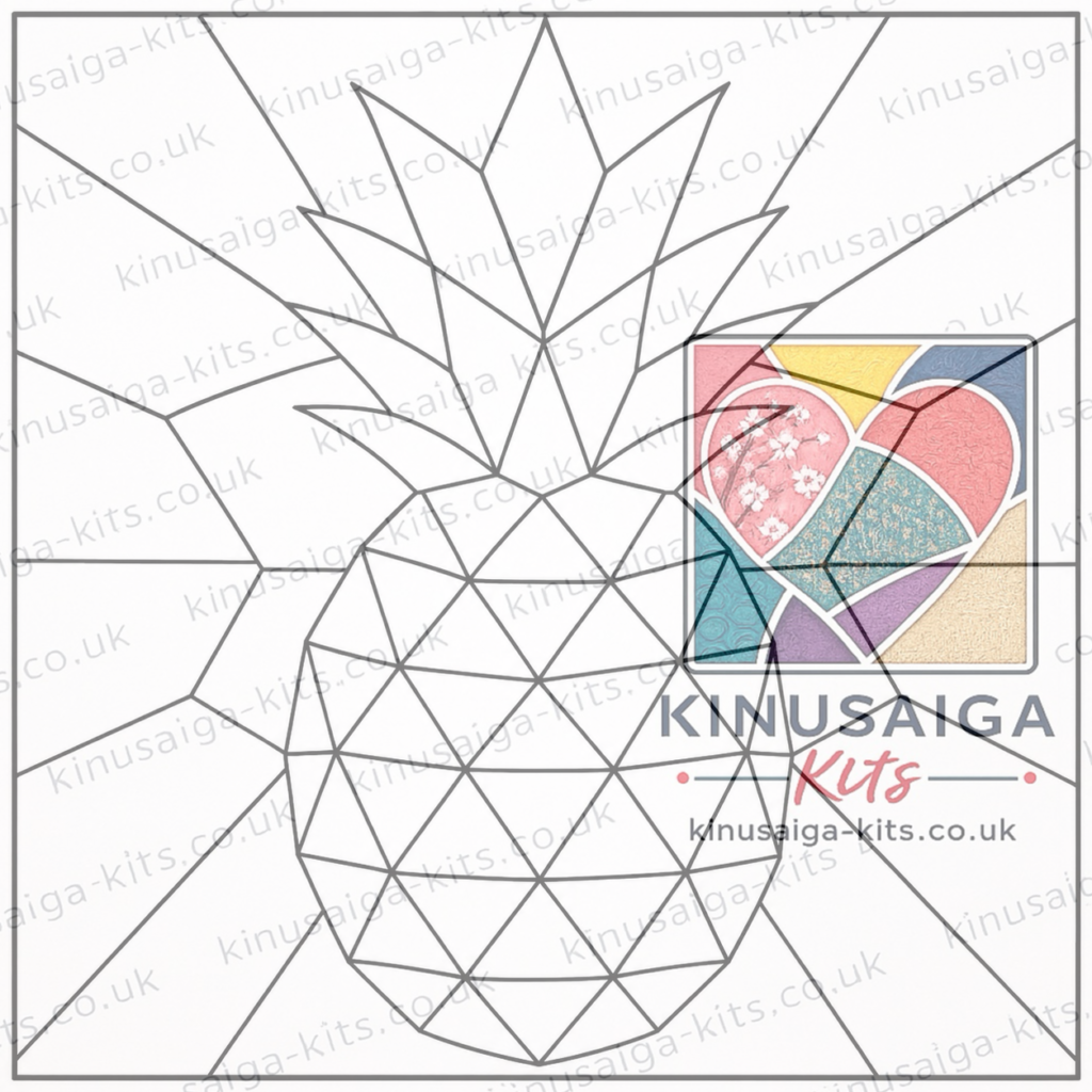 kinusaiga pineapple geometric