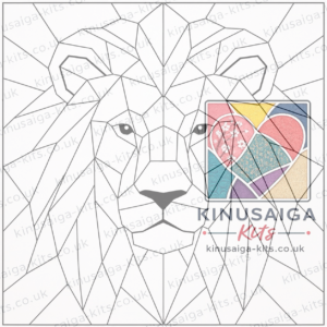 kinusaiga geometric lion adventurous