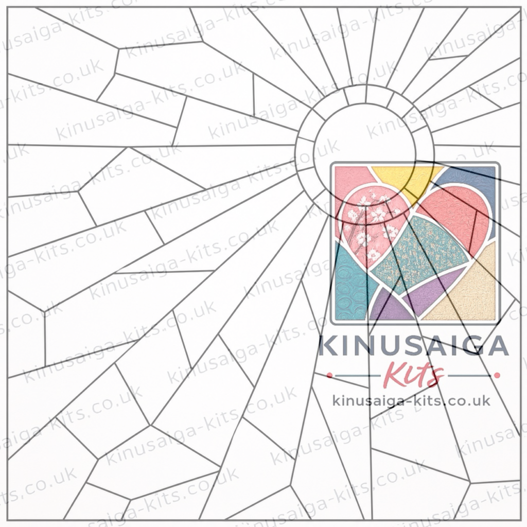 Store New sunburst geometric kinusaiga