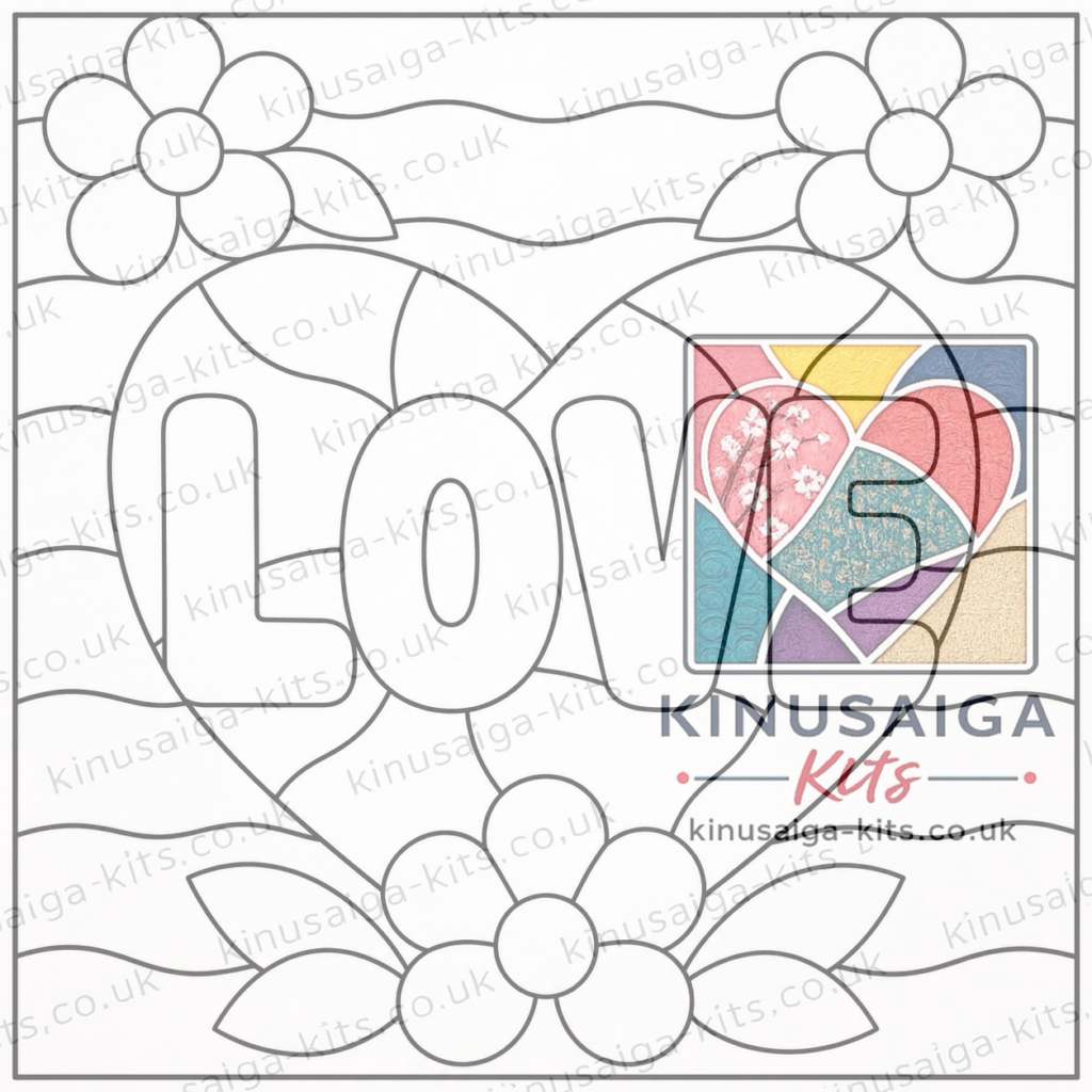 kinusaiga love word art